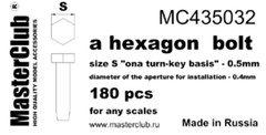 1/35 Master Club MC435031-9 Hexagon standard bolt head size S on turn-key basis