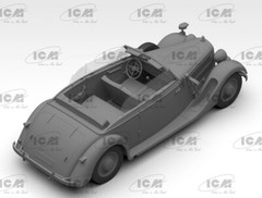 ICM 35542 Typ 320 W142 WWII German staff car with canopy raised 1/35 Model kit