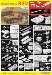Dragon 6640 1/35 7.5cm PaK 40/4 ausf RSO 2024 Ver W/ Tarpaulin Cover Brand New