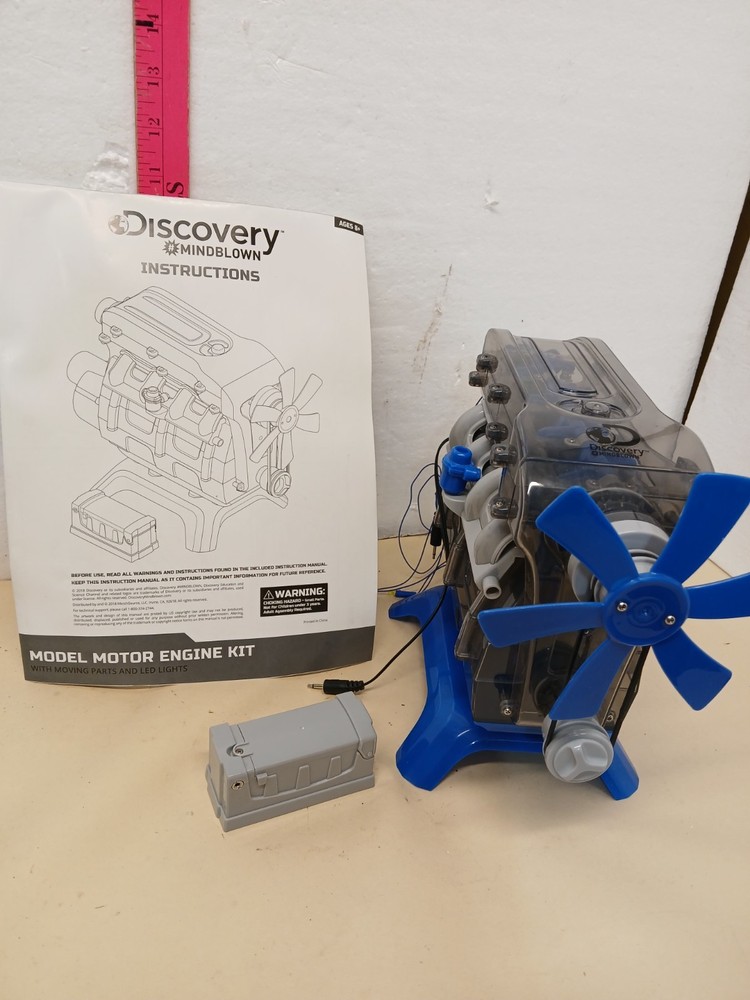 Discovery Mindblown Model Motor Engine Kit Working w Instructions STEM Toy