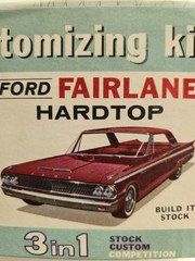 1963 FORD FAIRLANE 500 HARDTOP AMT ’63 Issue 1/25 Plastic Model Kit “COMPLETE”