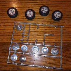 VINTAGE AMT 1967 IMPALA SS 427 KIT MODEL CAR DRAG WHEEL/TIRES -6717-
