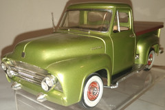 1953 AMT FORD F100 CUSTOM PICKUP TRUCK PROFESSIONAL BUILT MODEL KIT