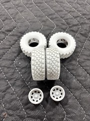 Resin Printed 1/25 42 X 16.50 Military Style Tread Tires Bart Wheels Mud Truck