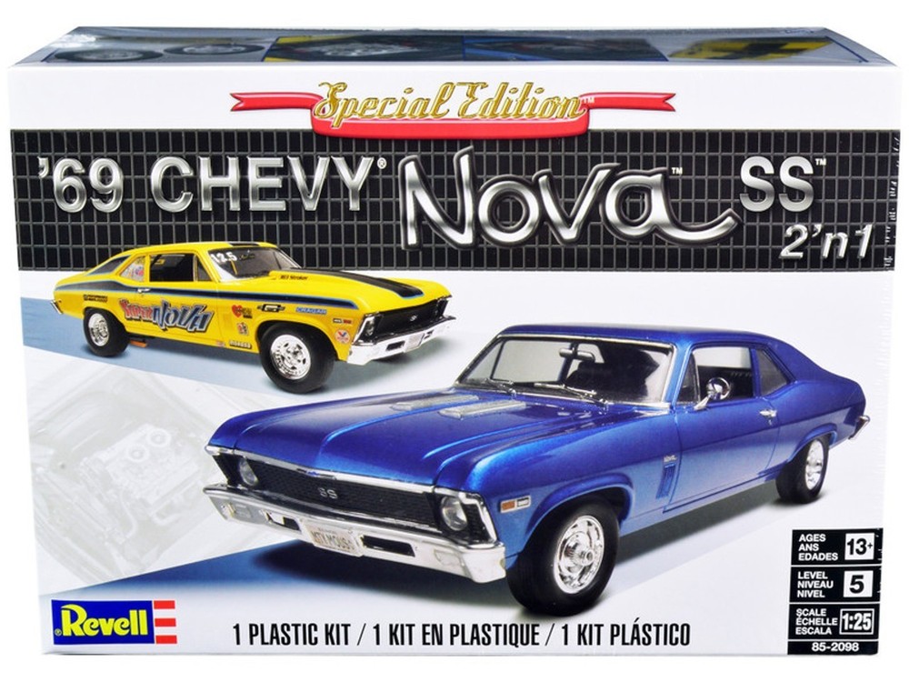 Revell ’69 CHEVY 1969 NOVA SS 2’n1 Special Edition 1/25 Model Kit
