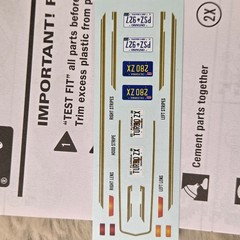 AMT Datsun 280ZX Turbo 1/25 Scale Model Kit AMT1043/12 White Molded Open Box