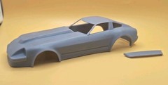 ABS Like Resin 3D Printed Datsun 280ZX Drag Car Body