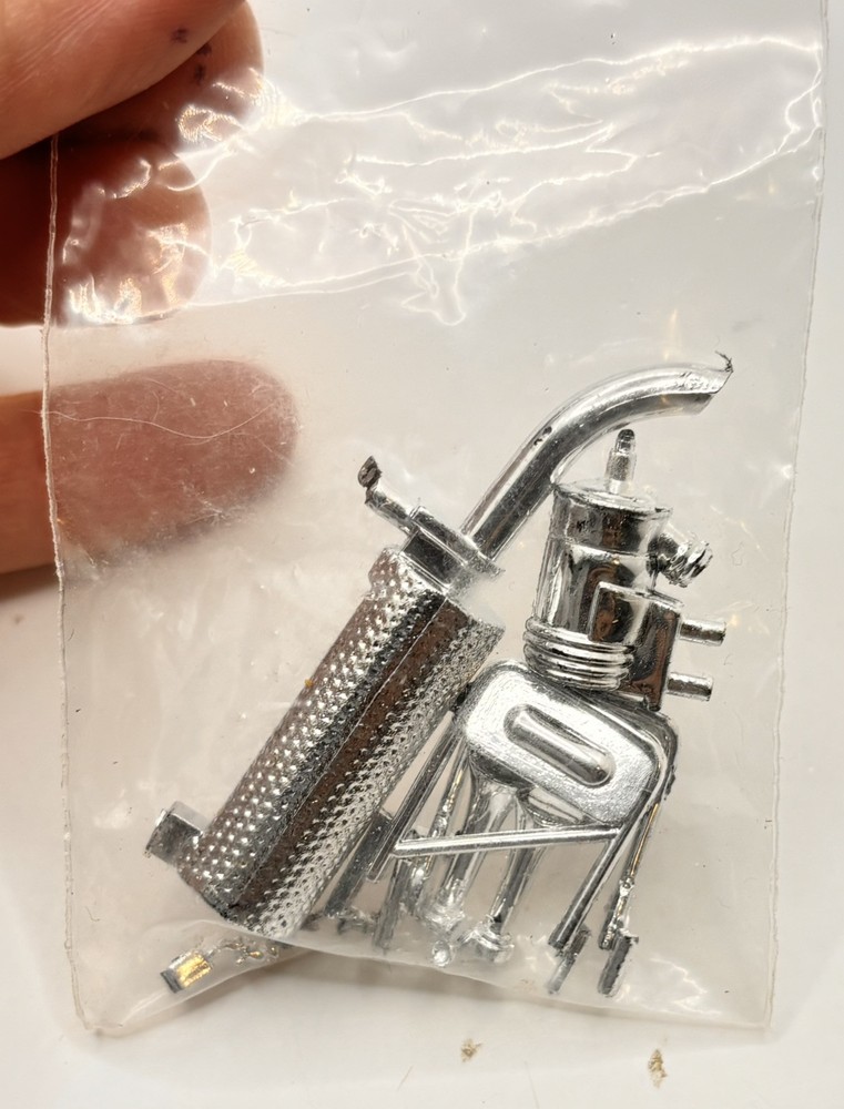 Vintage Model Kit Silver Toned SEALED Pieces Replacement