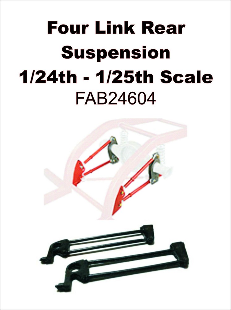 Custom Four Link Rear Suspension 1/24th 25th Scale FAB24604 RARE!