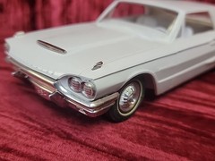 1964 Wimbledon White Ford Thunderbird T-Bird AMT Dealer Promo Friction Model Car