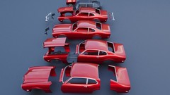 ABS Like Resin 3D Printed 1971 Mercury Comet Model in 1/25