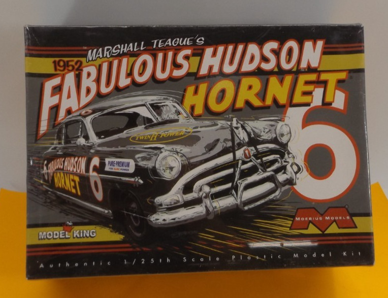 Morbius Model King 1:25 1952 Fabulous Hudson Hornet Marshall Teague 1205 Sealed