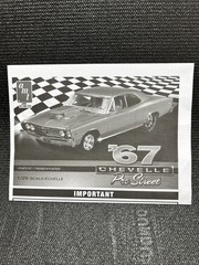 AMT 1967 Chevelle Pro Street 1/25 Scale Plastic Model Kit All Pieces Sealed NEW
