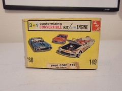 *Rare / Vintage* AMT 1960 Chevy Corvette Convertible Model Car Box #149