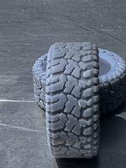 Resin 1/24 Scale 24 Inch Off-Road model car wheels, 1/24 1/25 Truck