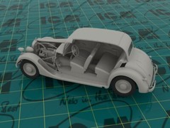 Typ 320 (W142) Saloon, WWII German Staff Car (Plastic model kit) 1/35 ICM 35537