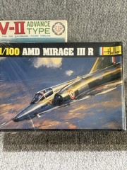 AMD MIRAGE III R- 1/100 Scale Heller Unassembled Heller Kit#N 002