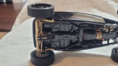 Cool Custom built up 1930-32 Ford Pro Touring Roadstr model car Gloss black 1/25