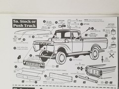 TOOLS TOOL BOX CANS EXTINGUISHER from 1963 Ford F100 AMT 1:25 Model Kit