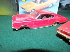 Vintage Lot 6 Built 1:24 Scale Model Car Kits Junkyard Lot Dodge Mopar GTX Charg