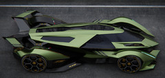 Lamborghini 1:18Race Car12Custom Built Concept Metal Body Model Carousel Green24