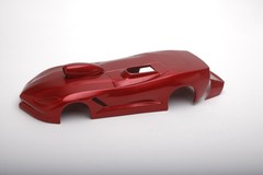 Painted Corvette Resin 3D Pro Mod body, 1/24-25 scale, project build to finish