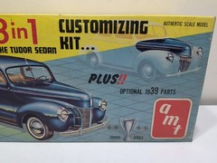 ✨VINTAGE✨ AMT 1939 1940 Ford Coupe Model Kit BOX ONLY 1/25 3in1