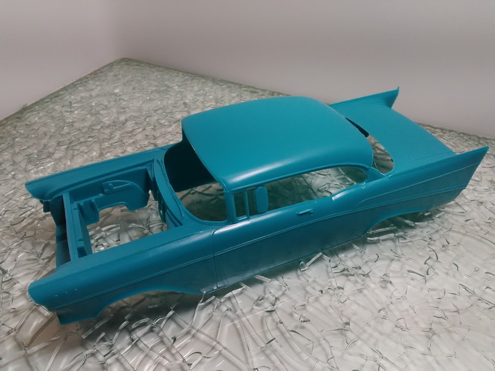 57 1957 Chevy Bel Air 1/25 AMT stock bare body shell model car part vintage
