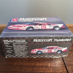 1990 AMT ERTL MORGAN SHEPHERD #15 MOTORCRAFT FORD THUNDERBIRD Model Kit Open Box