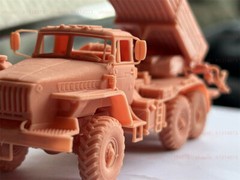 3d Printed 1/72 BM21 Grad Multiple Launch Rocket System Unpainted Kit