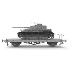 Border Model #BT-025 1/35 Pz.Kpfw.IV Ausf. J Early/Mid & Railway Flatbed Ommr