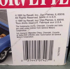 1991 REVELL MODEL BALDWIN-MOTION 427 CORVETTE SKIP FIESTA DRIVE-IN SERIES NIB