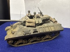 Custom Built 1/35 WW2 US M36 Jackson Tank Destroyer w/Commander & Loader