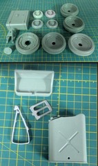 1/6 WWII Willys Jeep Cast Resin Model Kit With Opening Hood and Engine Detail