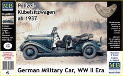 Master Box 35101 Polizei-Kuebelsitzwagen ab 1937German military car WWIIera 1/35