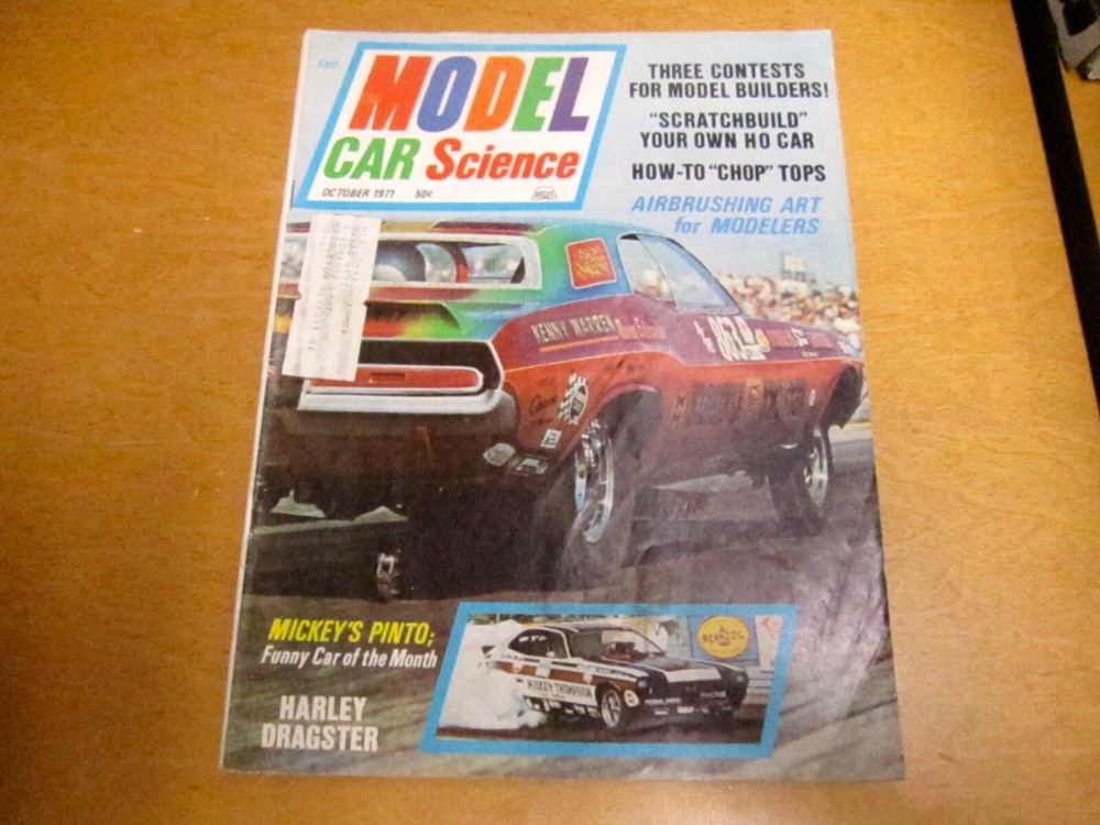 VINTAGE MODEL CAR SCIENCE MAGAZINE OCTOBER 1971