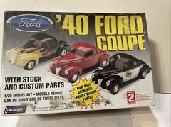 Lindberg ’40 Ford Coupe 1/25 scale plastic model kit build 1 of 3 ways (SEALED)