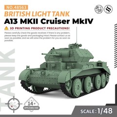 SSMODEL SS48563 1/48 Military Model Kit British A13 MKII Cruiser MkIV Light Tank