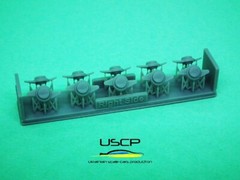 USCP 24P171 15inch Jaguar E-type Wire wheels for Revell Resin kit 1/24
