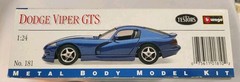 Dodge Viper GTS Metal Body Kit Number 181 made by Testors Bburago 1996 1:24