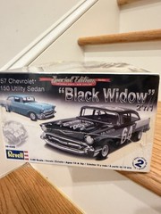 2009 Revell Black Widow Special Ed 1/25 Scale ’57 Chevy 150 Utility Sedan