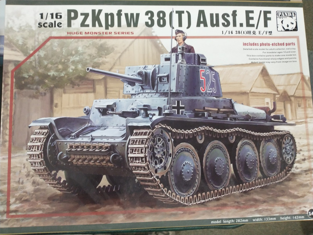 Panda 1/16 German WWII Panzer Pz.Kpfw.38(t) Ausf E/F Tank US Seller