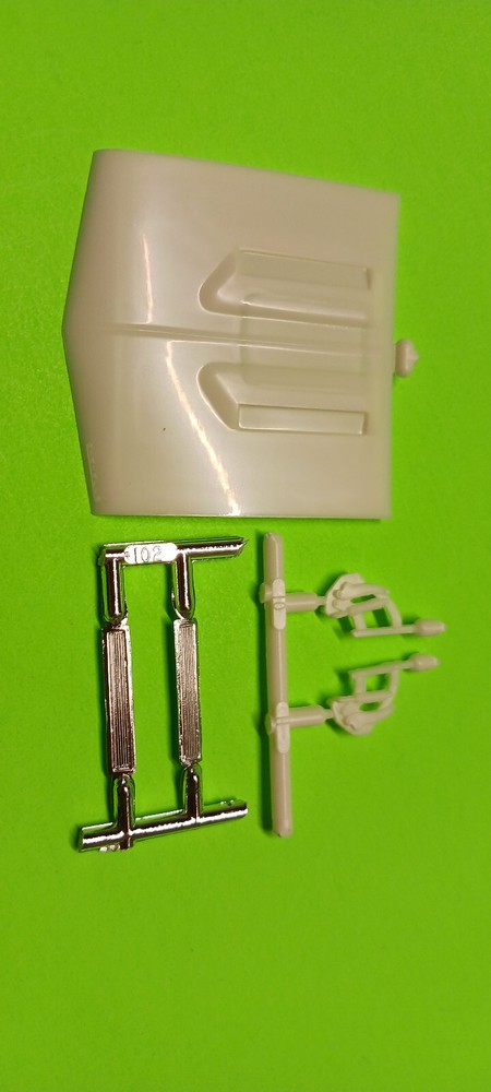 67 1967 Chevelle SS 1/25 AMT Hood Hinges Chrome Trim Inserts Model Car Parts