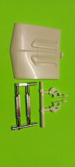 67 1967 Chevelle SS 1/25 AMT Hood Hinges Chrome Trim Inserts Model Car Parts