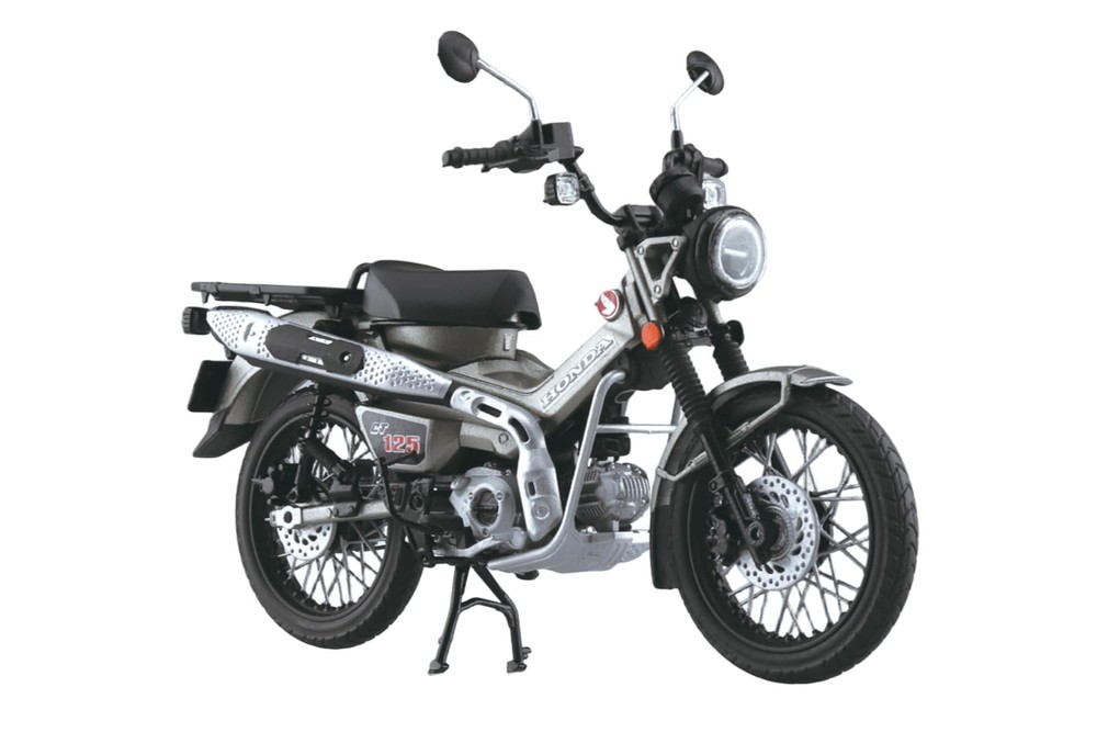 Motorcycle Honda CT125 Hunter Cub Matte Armored Silver Metallic