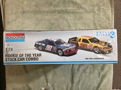 MONOGRAM 1/24 QUINCY’S AK T-BIRD STOCK CAR FACTORY BUILT BOX ART DISPLAY MODEL