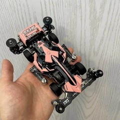 TAMIYA 4WD Custom Painted (Black/Silver/Grey Mirror) FMA Chassis Racing Car