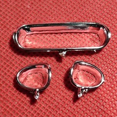 Custom 3 PC. Grill 1960 Chevy Corvette 1:25 Scale Model Car Part MPC