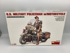 Miniart 35168 1/35 U.S. Military Policeman W/motorcycle