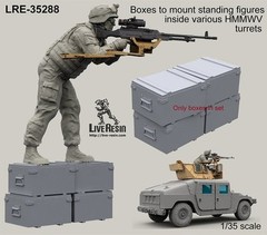 Live Resin 35288 1/35 Boxes for Staying a Figures in Humvee Turret